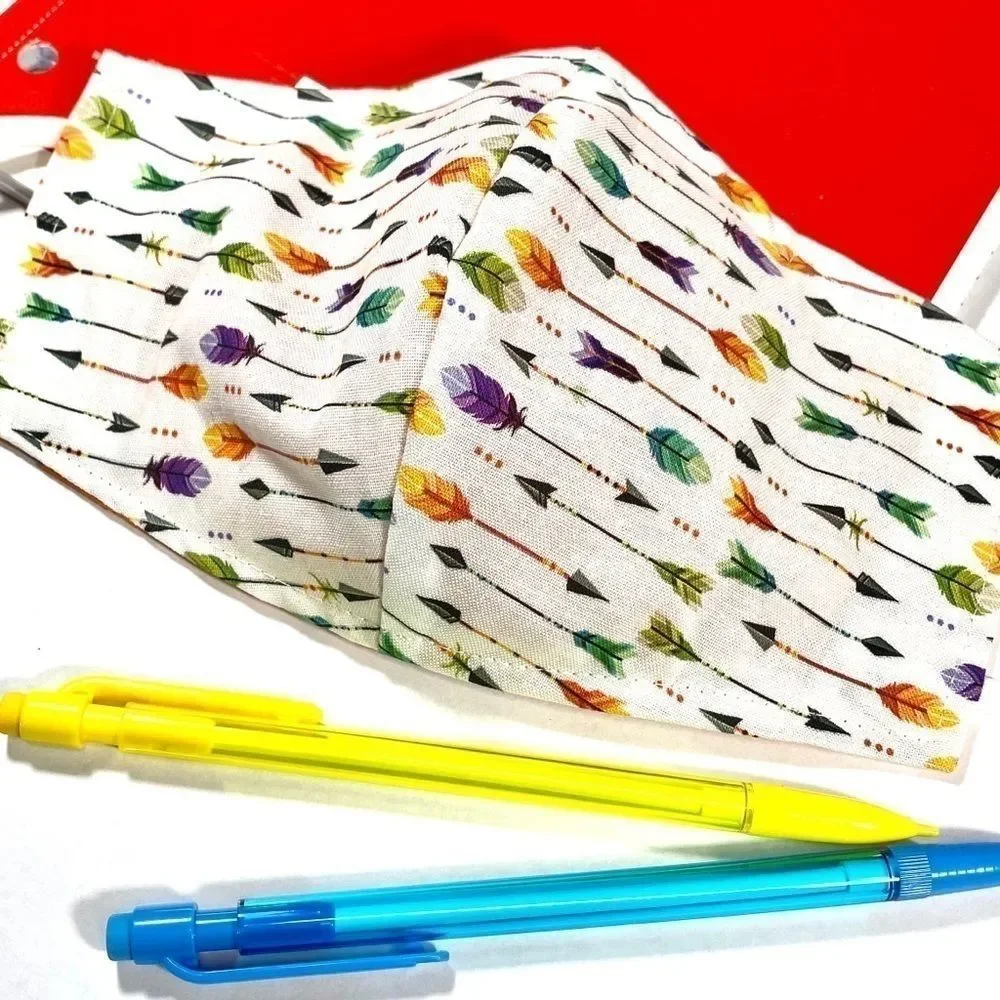 Colorful Arrow face mask with nose wire KIDS
